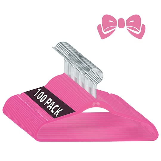 Simplify Kids Velvet Hangers, 100ct.